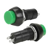 CHAVE PUSH BUTTON C/TRAVA PSB-11A 2 TERMINAIS VERDE