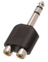 Adaptador P10 Stereo Macho X 2 Jack Rca Femea