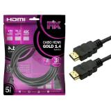 Cabo Hdmi Gold 1.4 - 4K Ultrahd 15P 5M