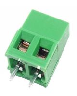 Conector Borne Kre Kf128 2 Terminais Passo 5 Verde