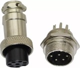 CONECTOR CIRCULAR (MIKE) 8 VIAS MACHO E FEMEA