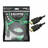 Cabo Hdmi Gold 2.0 4K 19P 3Mtrs Preto Blister Pix