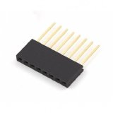 BARRA DE 8 PINOS FEMEA / CONECTOR EMPILHAVEL PARA ARDUINO