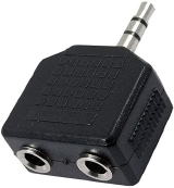 Adaptador 2 Jack J2 Stereo Femea X P2 Stereo Macho