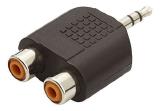 Adaptador 2 Jack Rca Femea X P2 Stereo Macho