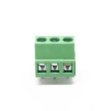 Conector Borne Kre Kf128 3 Terminais Passo 5 Verde