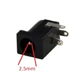 Plug P4 Jack J4 P/ Placa 2.5 / 5X5 Mm - Plastico