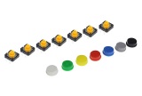 Chave Tact Push Button Com Capa 12X12X7.3Mm