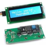 Display Lcd 16X2 C/ Blacklight Azul E I2C Soldado