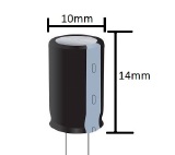 CAP. ELET. 47X100V BIPOLAR - 105 GRAUS