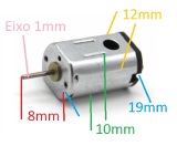 MICRO MOTOR DC 3-6V N21 ALTA VELOCIDADE 17.000RPM