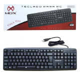 TECLADO USB MULTIMIDIA PARA PC MOX MO-KB110