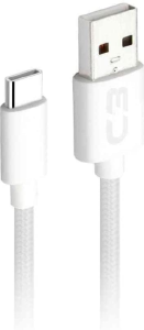 CABO DE DADOS USB C3PLUS TIPO-C 2A 1M CB-C11WH