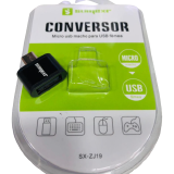 ADAPTADOR CONVERSOR OTG USB FEMEA X V8 MACHO SUMEXR SX-ZJ19