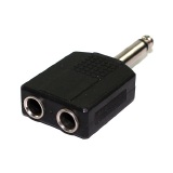 Adaptador 2 Jack J10 Stereo Femea X P10 Stereo Macho