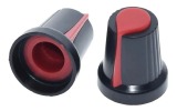 KNOB PARA POTENCIOMETRO WH148 15X17mm VERMELHO